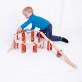Dřevěné hračky Bigjigs Rail Víceúrovňový set kolejí