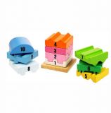 Dřevěné hračky Bigjigs Baby Dřevěná motorická věž s číslicemi Bigjigs Toys