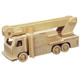 Dřevěné hračky Woodcraft Dřevěné 3D puzzle hasiči Woodcraft construction kit