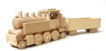 Dřevěné hračky Ceeda Cavity Parní lokomotiva s vagónem