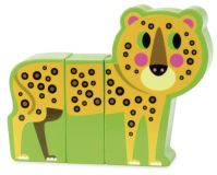 Dřevěné hračky Vilac Dřevěné puzzle Veselé safari