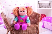 Dřevěné hračky Bigjigs Toys Látková panenka Susie 38 cm
