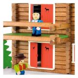 Dřevěné hračky Jeujura Dřevěná stavebnice 175 dílů