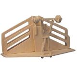 Dřevěné hračky Woodcraft Dřevěné 3D puzzle stojánek na tužky vzpírání Woodcraft construction kit