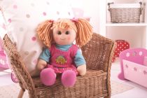 Dřevěné hračky Bigjigs Toys Látková panenka Susie 38 cm