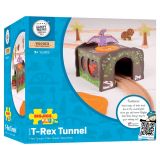 Dřevěné hračky Bigjigs Rail Dinosauří tunel T-Rex