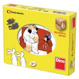 Dřevěné hračky Dino Dřevěné kostky pohádky 6 ks