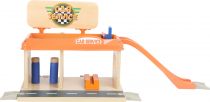 Dřevěné hračky small foot Autoservis a čerpací stanice s příslušenstvím