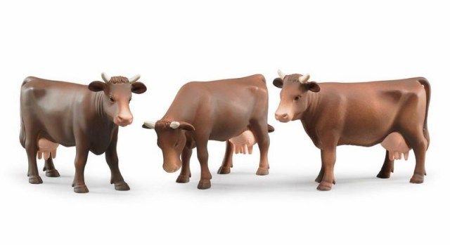 Dřevěné hračky Bruder Figurka kráva hnědá
