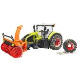 Dřevěné hračky Bruder Traktor Class Axion 950 se sněhovou frézou