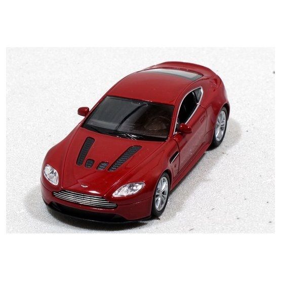 Dřevěné hračky Welly Aston Martin V12 Vantage 1:34 červený