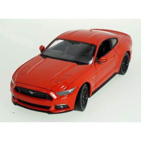 Dřevěné hračky Welly - Ford Mustang GT (2015) model 1:34 červený