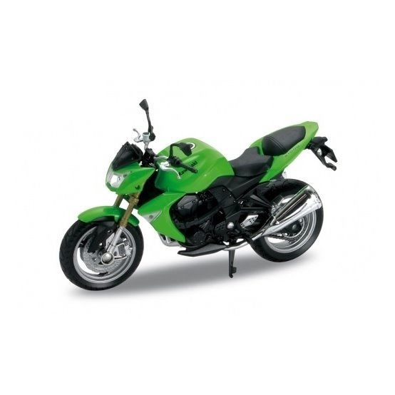 Dřevěné hračky Welly Motocykl Kawasaki Z 1000 (2007) 1:18 zelená