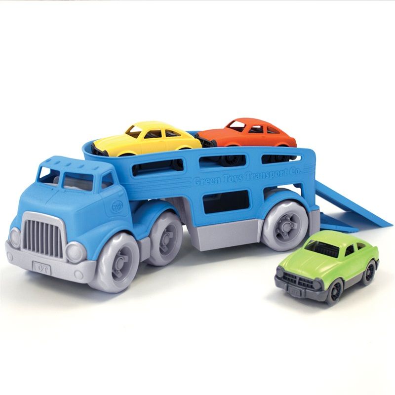 Dřevěné hračky Green Toys Tahač s autíčky
