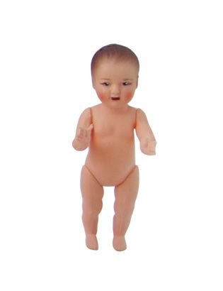 Dřevěné hračky Petitcollin Koupací panenka 9 cm