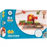 Dřevěné hračky Bigjigs Rail Dinosauří jeřáb