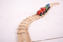 Dřevěné hračky Bigjigs Rail Ohebná kolej 2 kusy