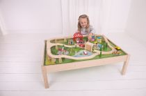 Dřevěné hračky Bigjigs Rail Vláčkodráha Services a stůl