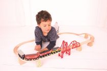 Dřevěné hračky Bigjigs Rail Dřevěné koleje set most 18 dílů