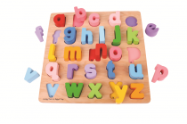 Dřevěné hračky Bigjigs Baby Dřevěné puzzle Abeceda malá písmena Bigjigs Toys