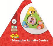 Dřevěné hračky Bigjigs Baby Aktivní trojúhelník s angličtinou Bigjigs Toys