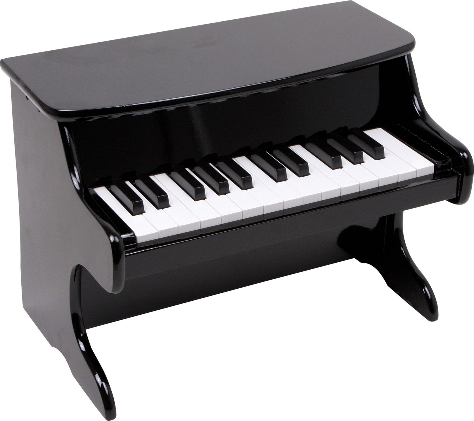 Dřevěné hračky small foot Dřevěný klavír Premium černý