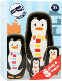 Dřevěné hračky small foot Matrjoška rodina tučňáků